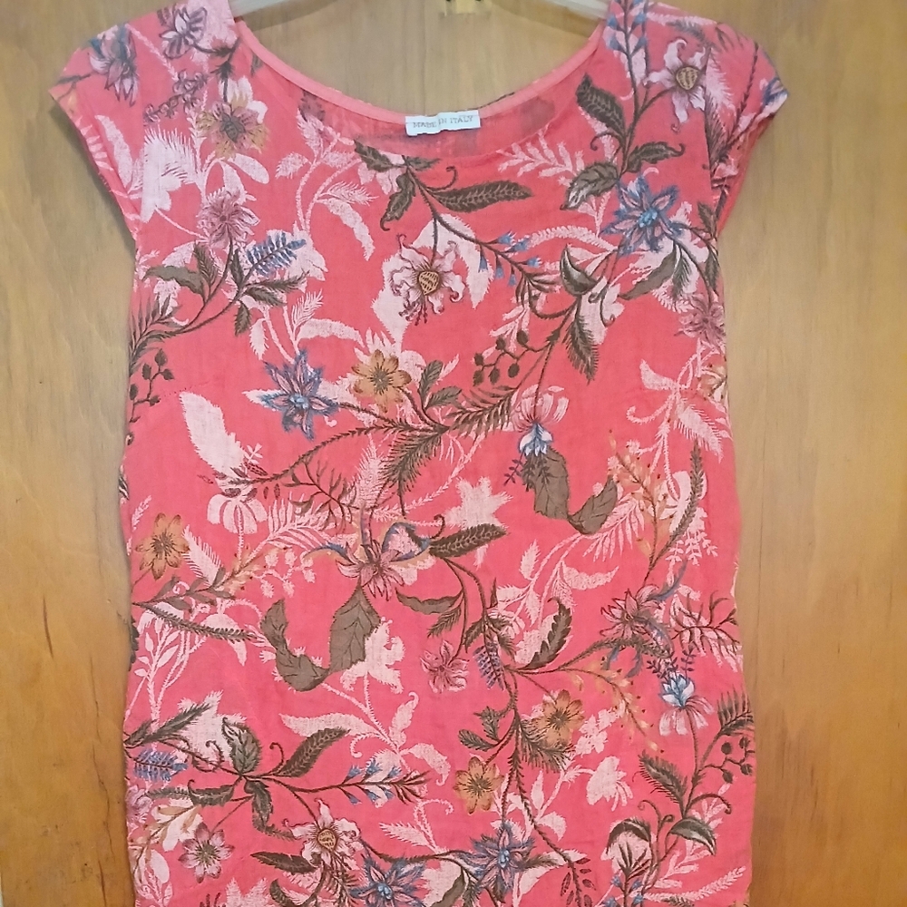 Elegant Pink Floral Midi Dress